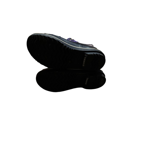 Sorel Kids Waterproof Winter Boots Purple Glitter Insulated Snow Size 2 - Picture 5 of 8